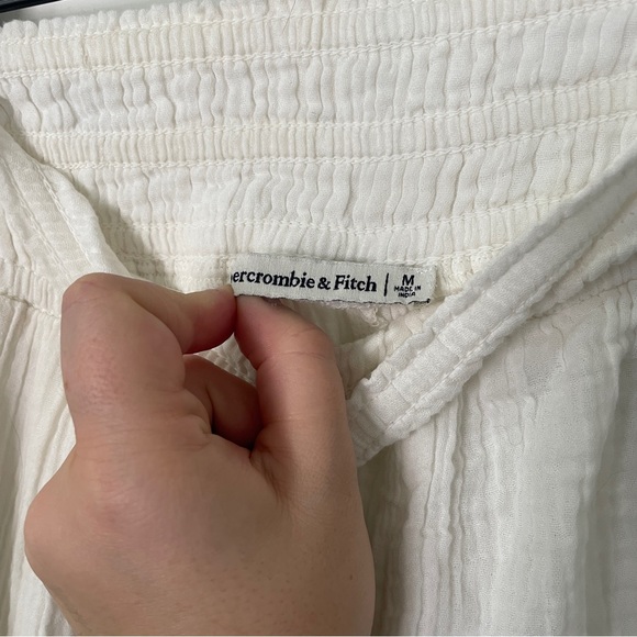 Abercrombie & Fitch - White Beach Cover Up Pants - Size M - Picture 3 of 4